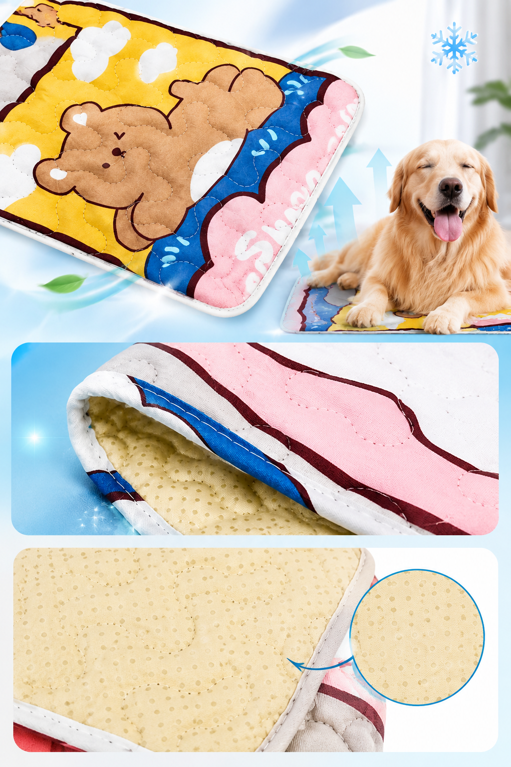 Pet Summer Mat Cooling and Breathable